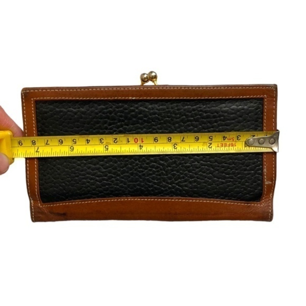 Coach vintage black and brown leather Sheridan wallet rare - Picture 6 of 14